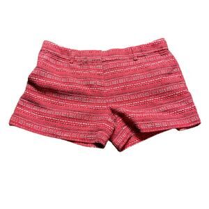 Artisan NY‎ Women's Size 6 Mid Rise Red Multicolor Striped Tweed Style Shorts